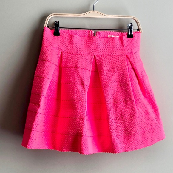 Petit Gateux Dresses & Skirts - Structured Stretch Neon Pink Skirt
